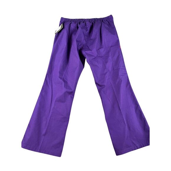 Dickies Medical Scrubs Pants Purple Medium NWT Unisex Healthcare Uniform - Picture 2 of 10